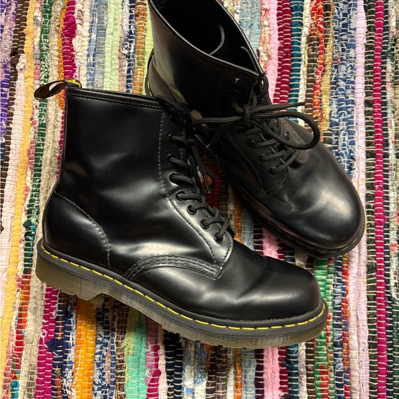 Dr. Martens Black Boots with Air-Cushioned Sole